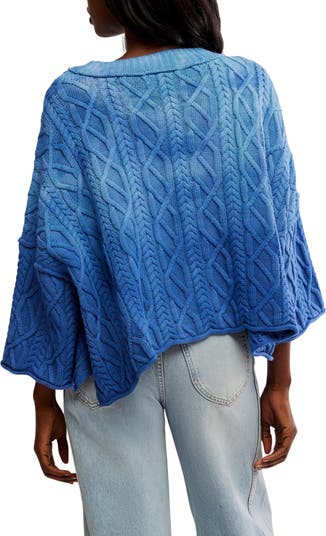 Washed Ashore Cable Stitch Cotton Sweater