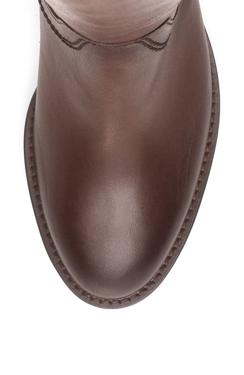 Gabor Knee High Riding Boot In Brown