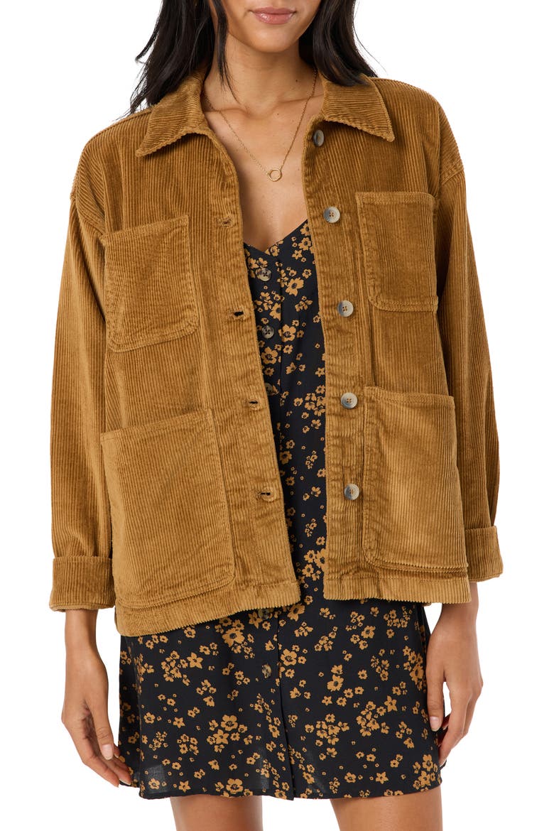 Langford Corduroy Shacket, Main, color, WOODSHACK