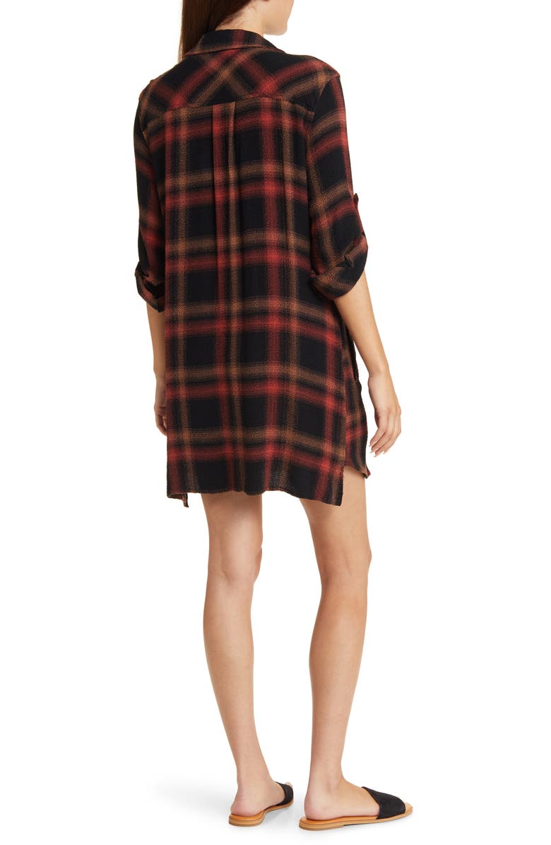 Bella Dahl Plaid Shirtdress, Alternate, color,