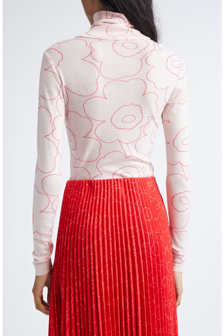 Vilina Piirto Mock Wool Neck Top, Alternate, color, LIGHT PINK RED