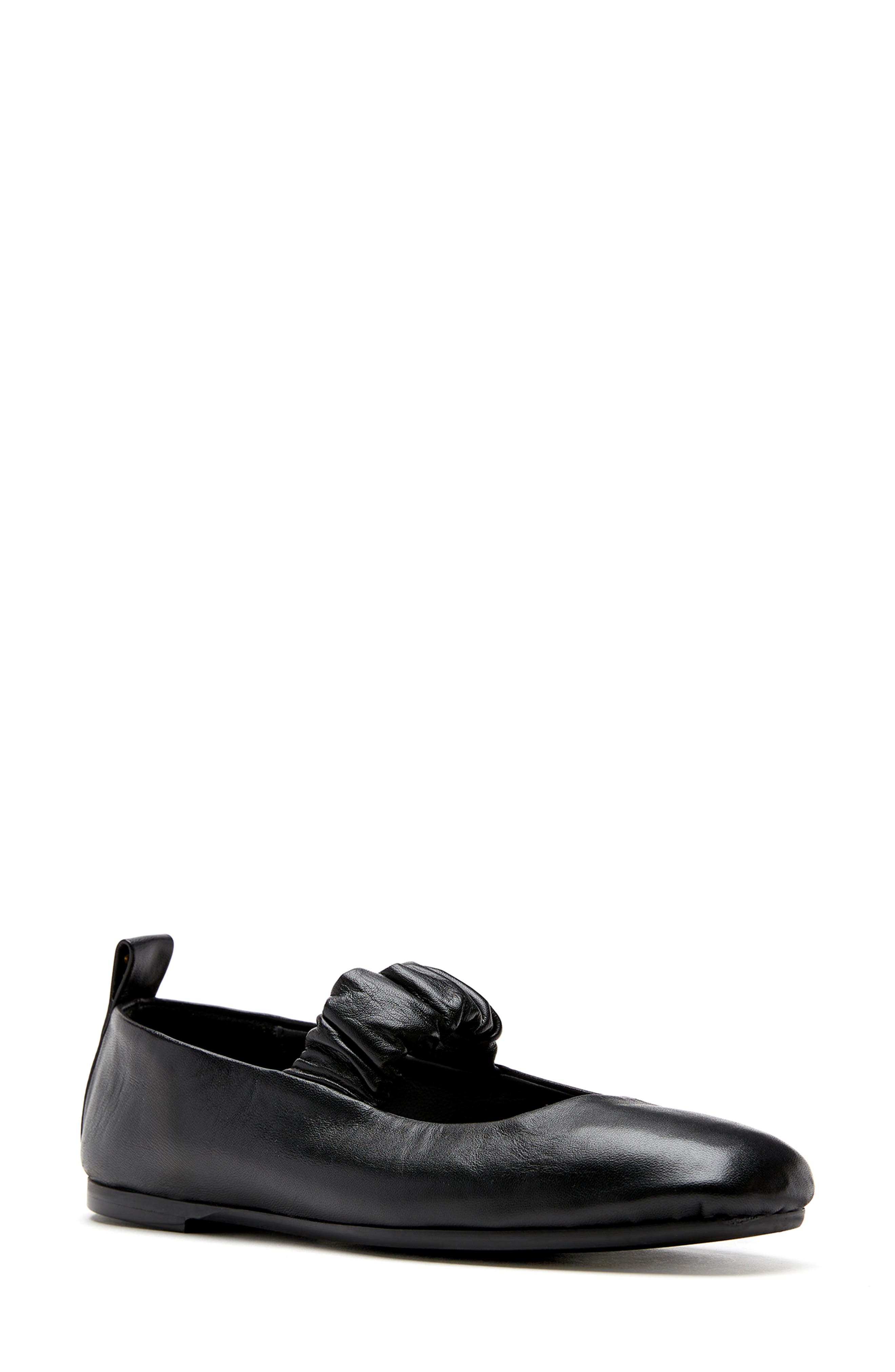 La Canadienne Gracie City Dry<sup>™</sup> Waterproof Mary Jane Flat, Main, color, Black Leather