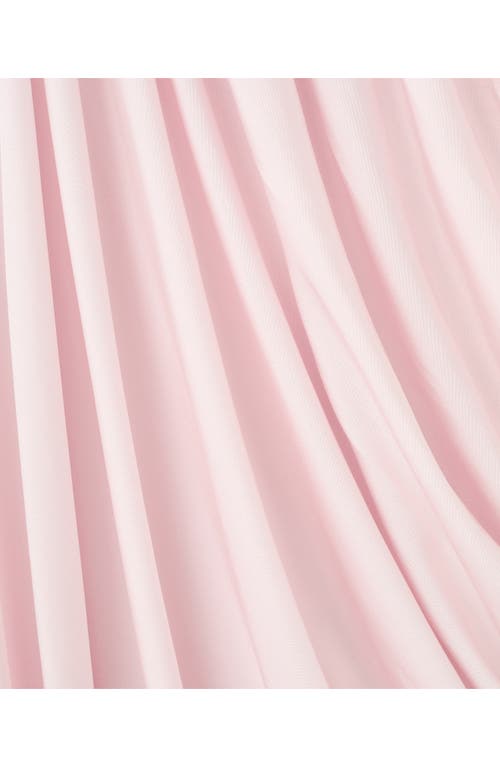 Mango X Kaia Gerber Strapless Asymmetric Ruched Dress In Pink