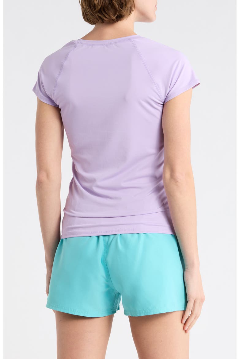 Beach Babe Rashguard Top, Alternate, color, PEACEFUL LILAC