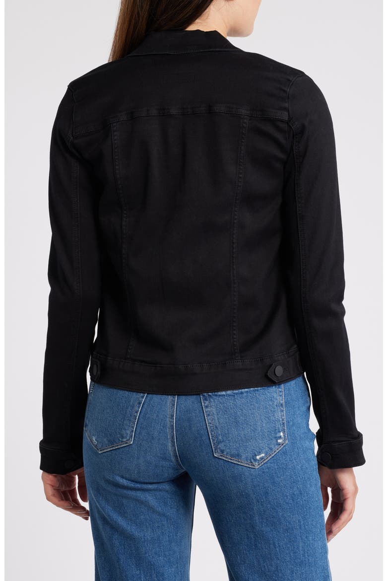 Amelia Denim Jacket, Alternate, color, BLACK