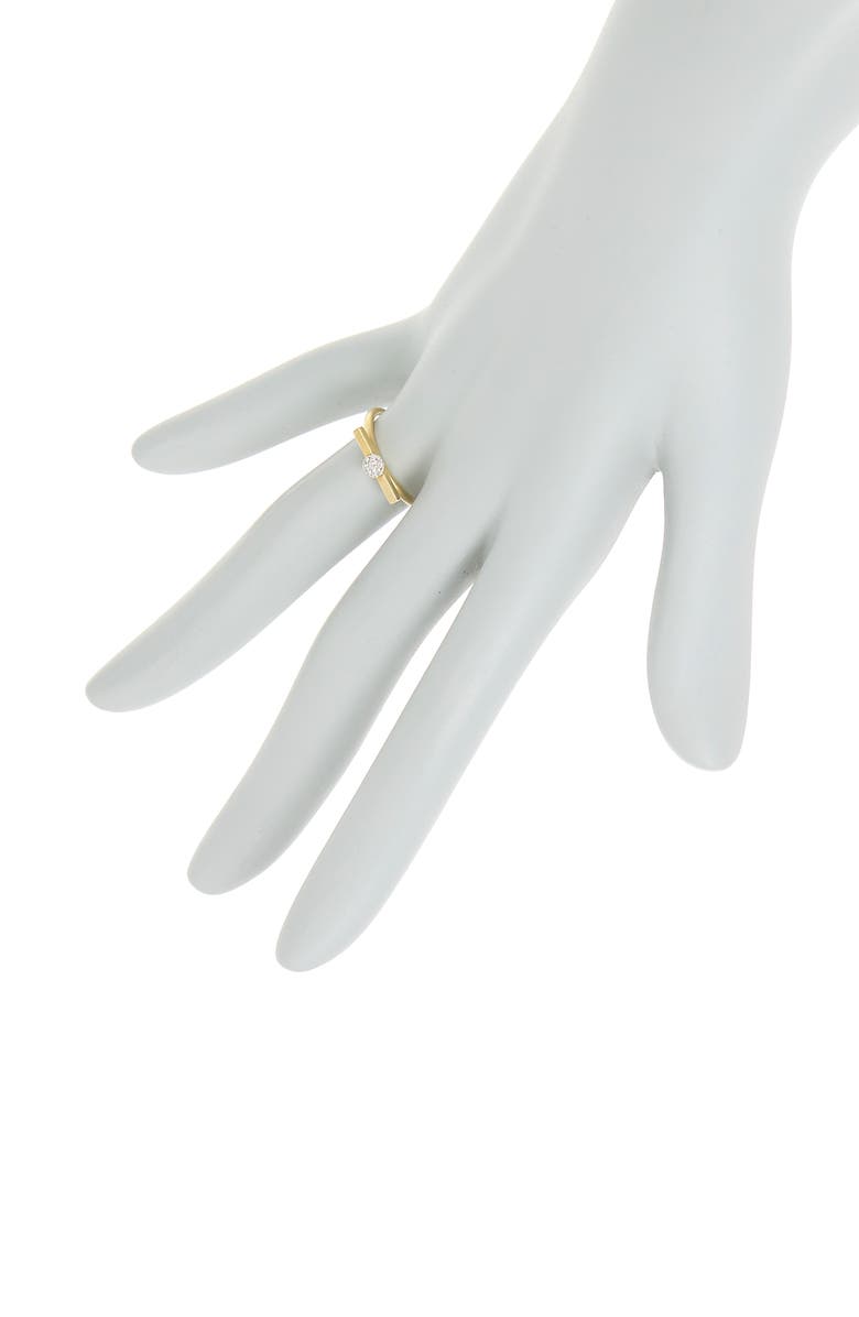 Meira T Two-Tone 14K Gold Line & Pave Diamond Ring - 0.23 ctw, Alternate, color,