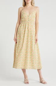 WAYF Floral Cotton Sundress
