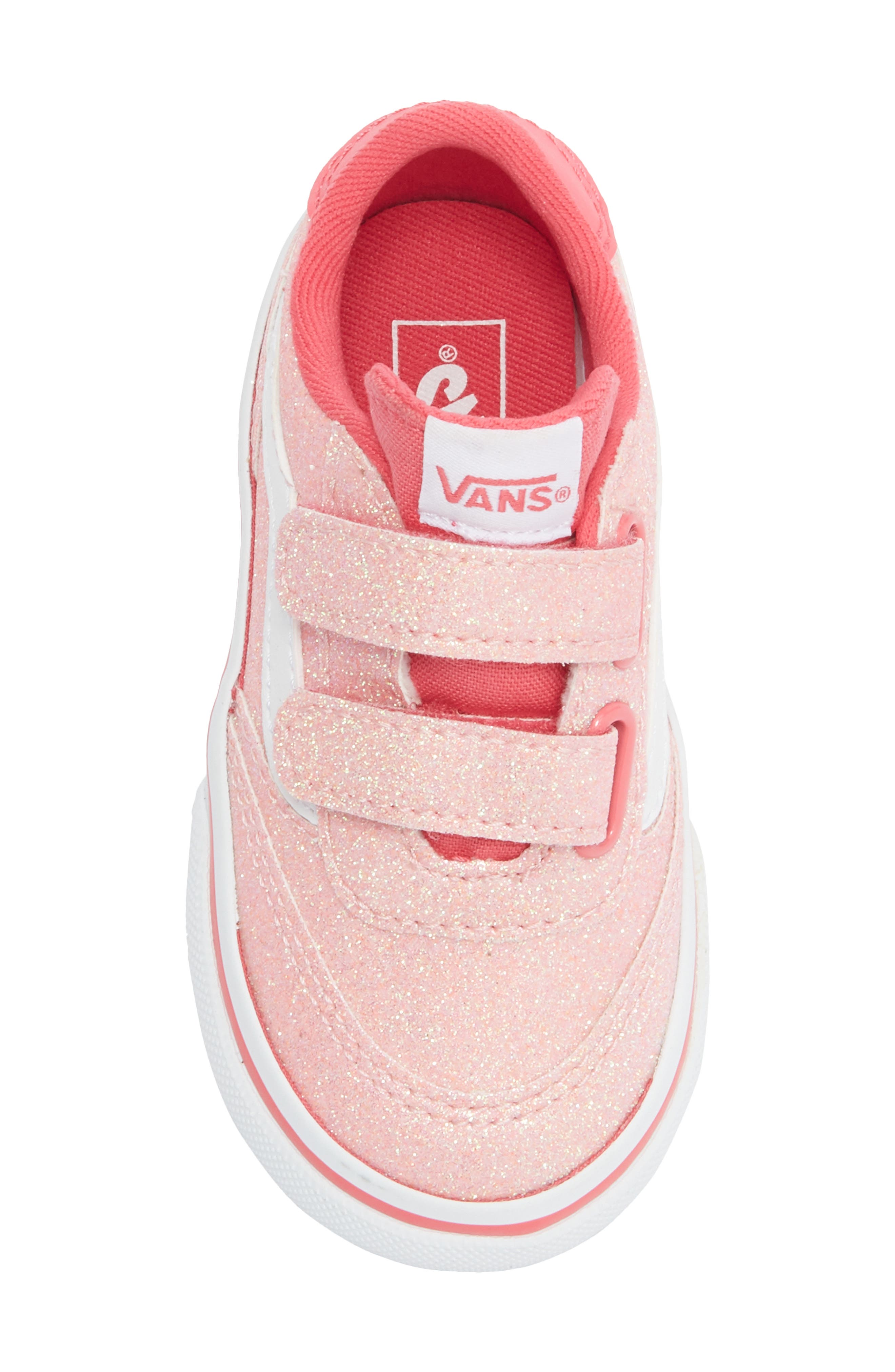 Vans Kids' Brooklyn Sneaker, Alternate, color, Glitter Candied Pink