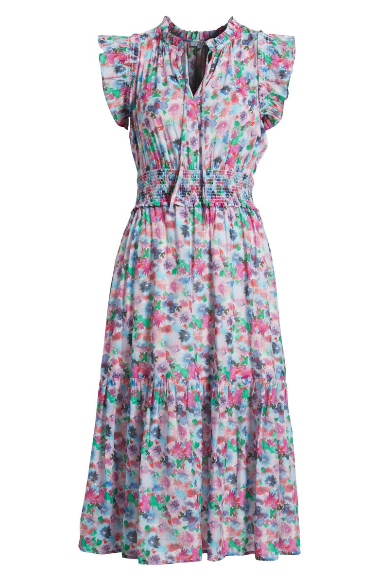 Rails Garden Floral Print Midi Dress, Alternate, color, Spring Meadow