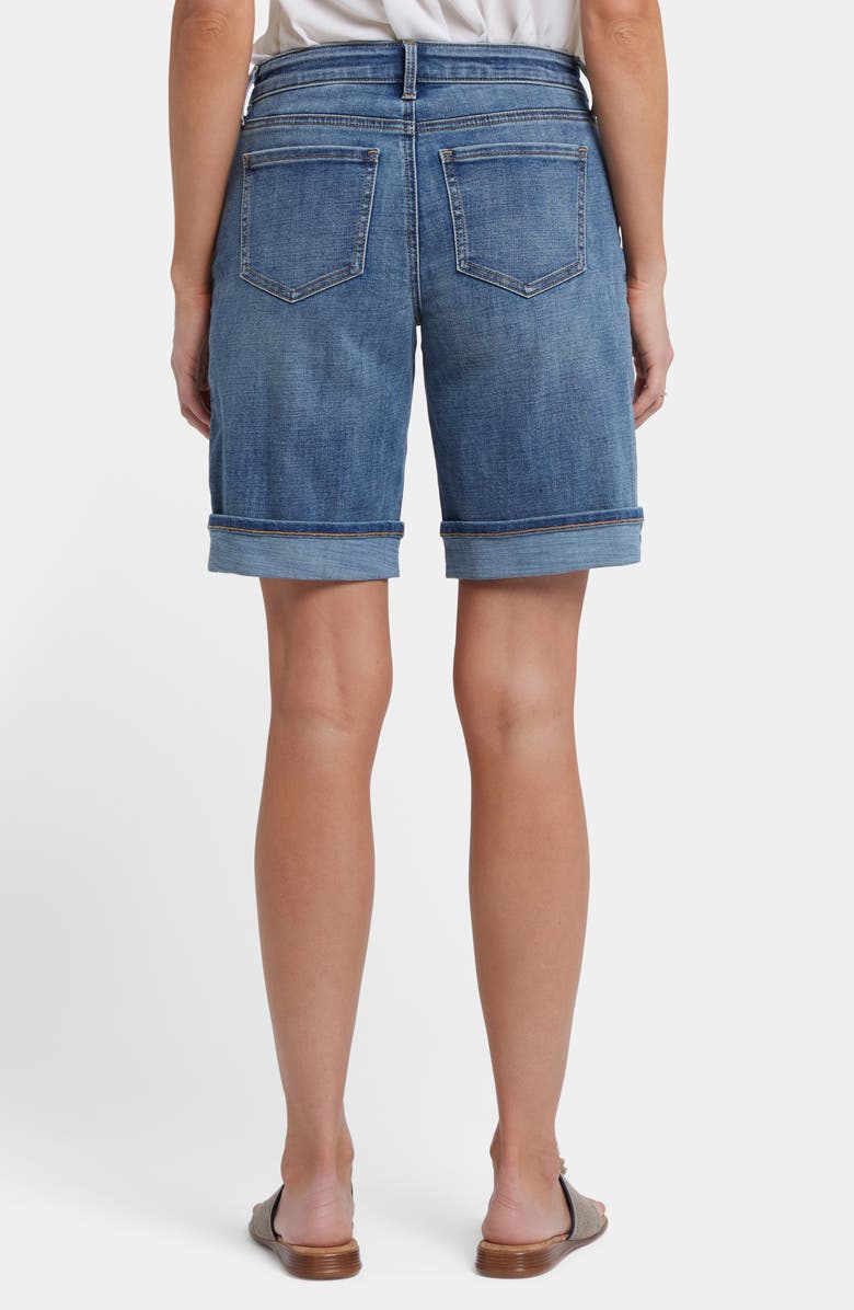 NYDJ Lilly Cuffed Denim Shorts, Alternate, color, Majorca Bay