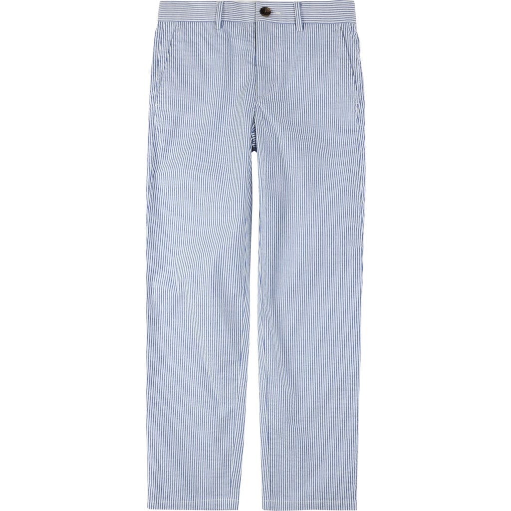 Brooks Brothers Kids' Pinstripe Cotton Pants In Light Blue