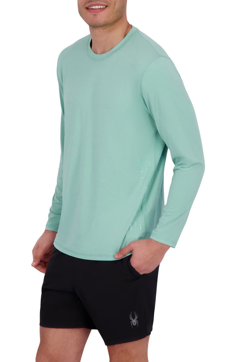 Spyder Drop Needle Rashguard, Alternate, color, Wasabi