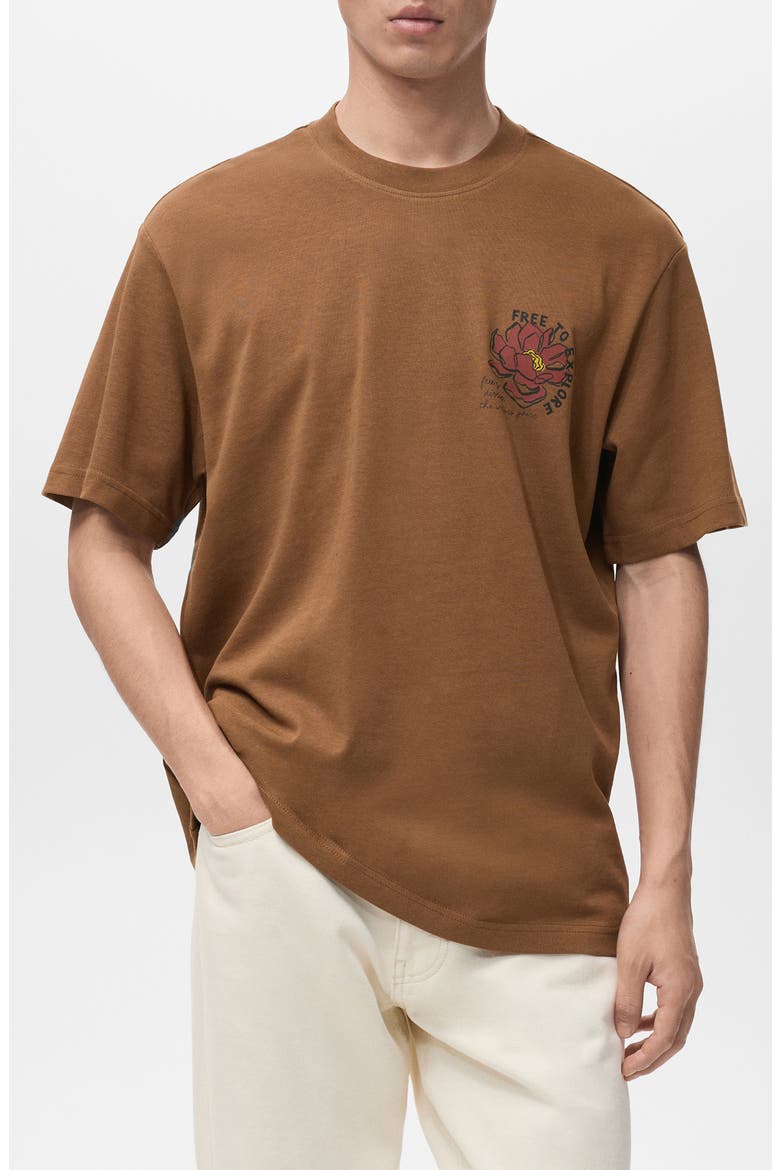 Free to Explore Graphic T-Shirt, Main, color, TOBACCO BROWN