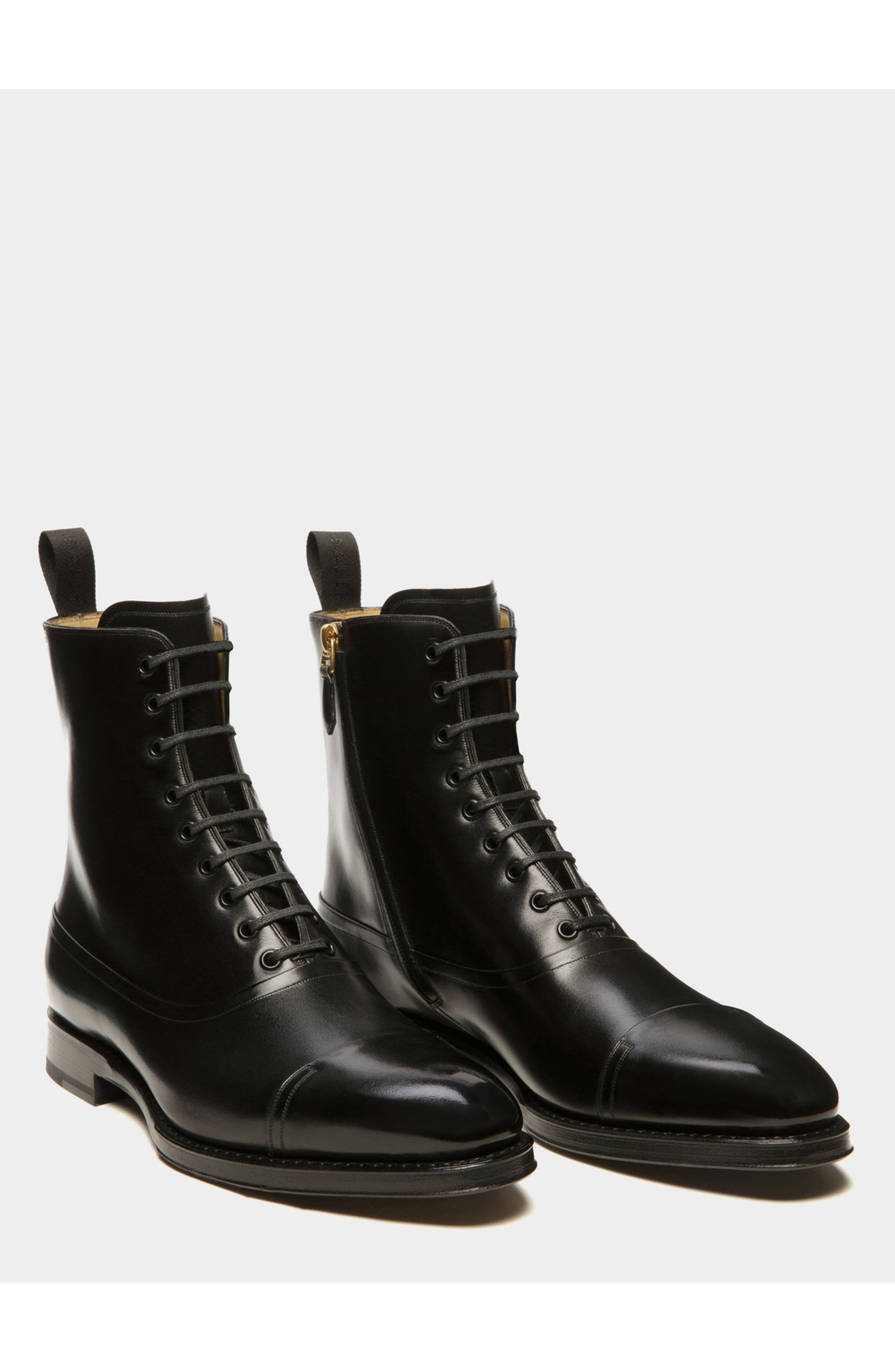 Bally Scribe Booties In Calf Leather, Alternate, color, Black