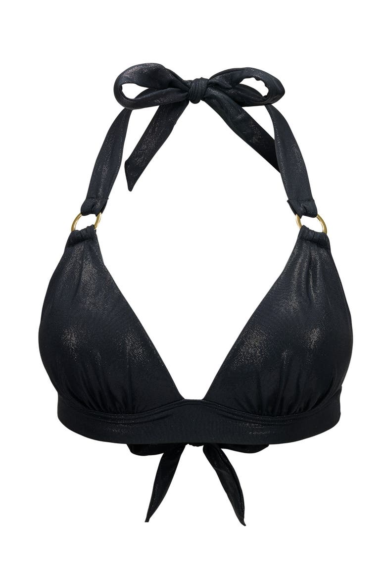 Rina Swimwear Bikini Top, Alternate, color, Black