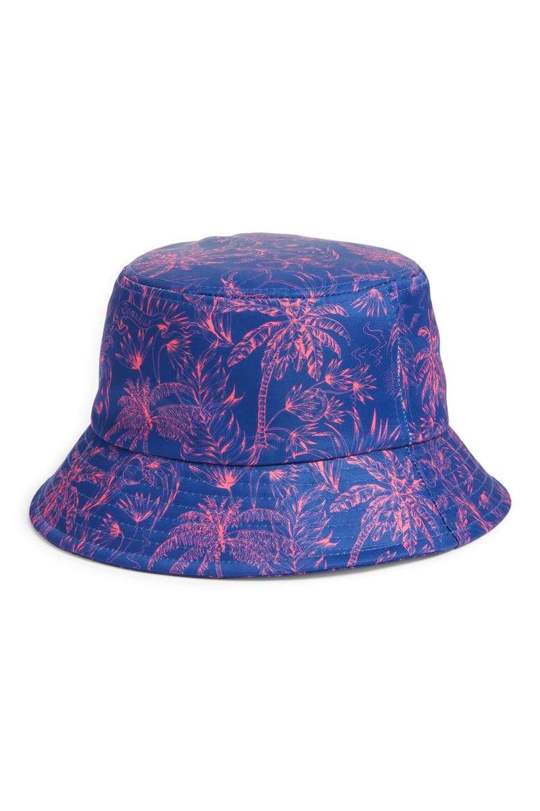 Palms Bucket Hat, Main, color, BLUE
