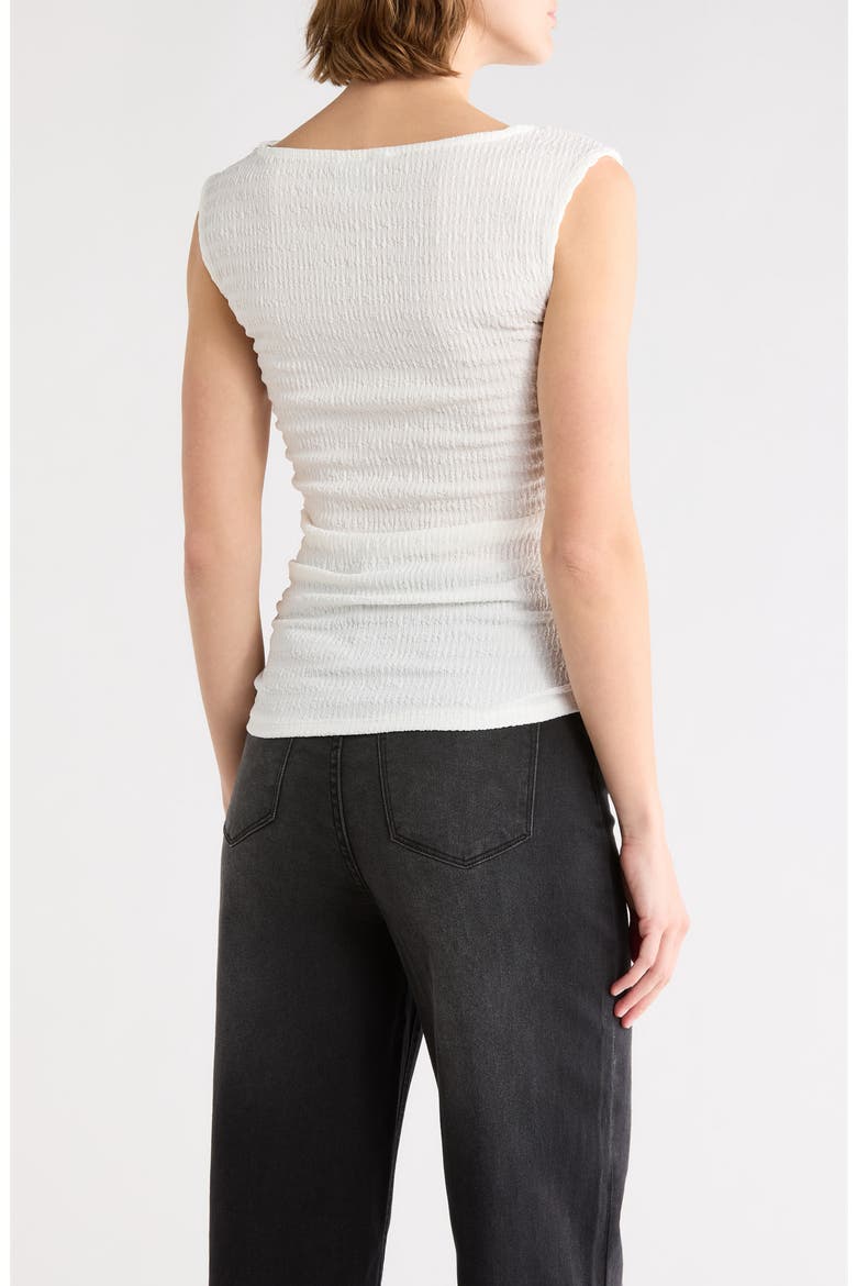 Textured Boatneck Tank, Alternate, color, WHITE
