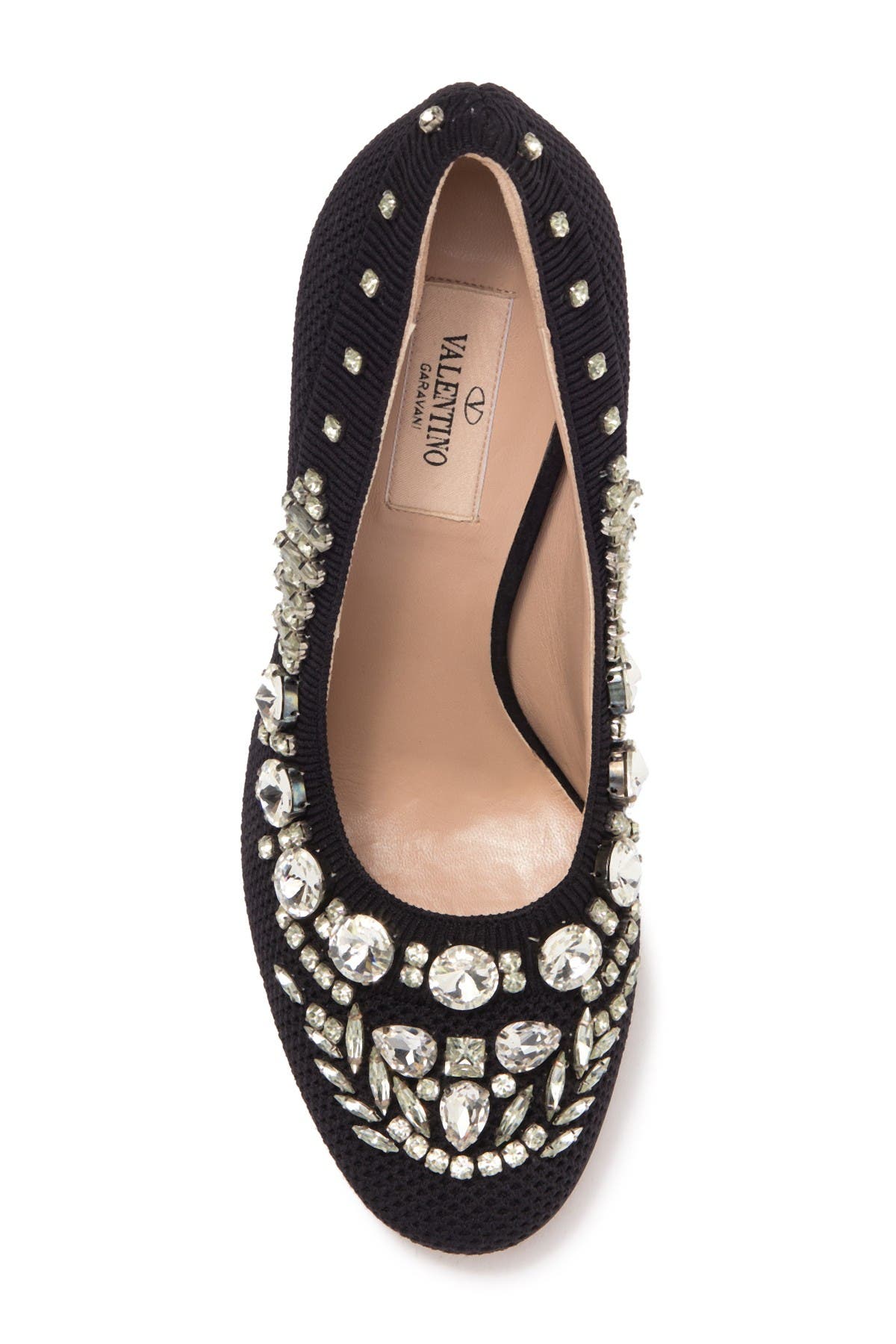 Valentino Garavani Emebllished Pump, Alternate, color, 