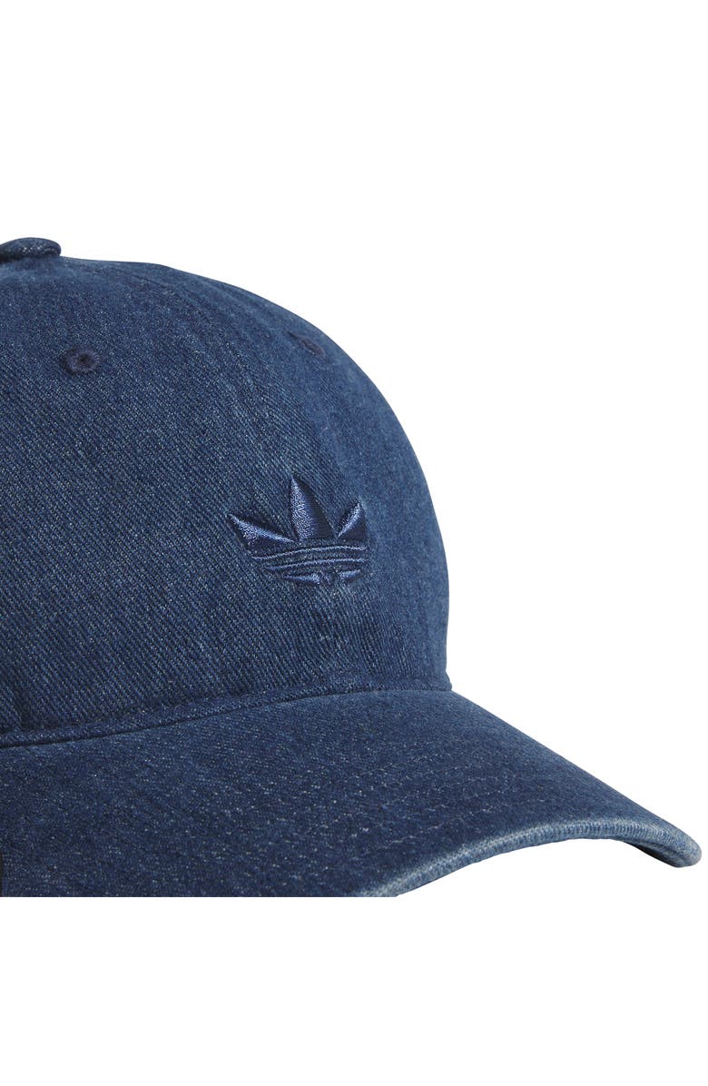 adidas Trefoil Embroidered Denim Baseball Cap, Alternate, color, Medium Blue Denim/ Blue