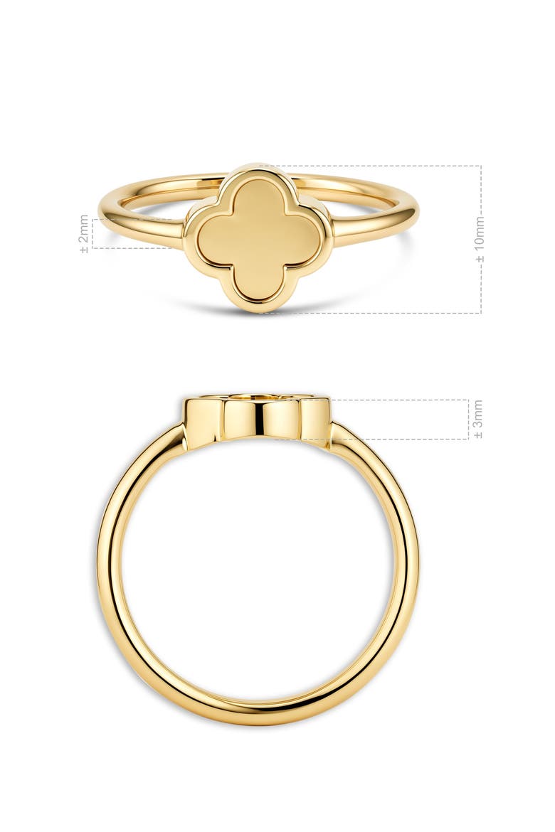 Clover Ring in 14K Gold, Alternate, color, Yellow Gold