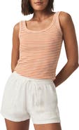 Splendid Lina Stripe Rib Cotton Blend Tank