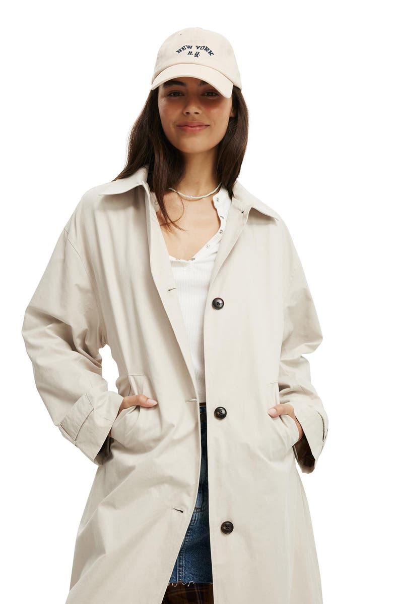 Cotton On Women's Ryan Henley Long Sleeve, Alternate, color, Vintage White