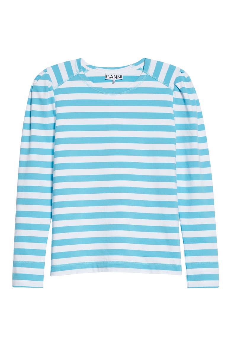 Stripe Organic Cotton T-Shirt, Alternate, color, SKY CAPTAIN