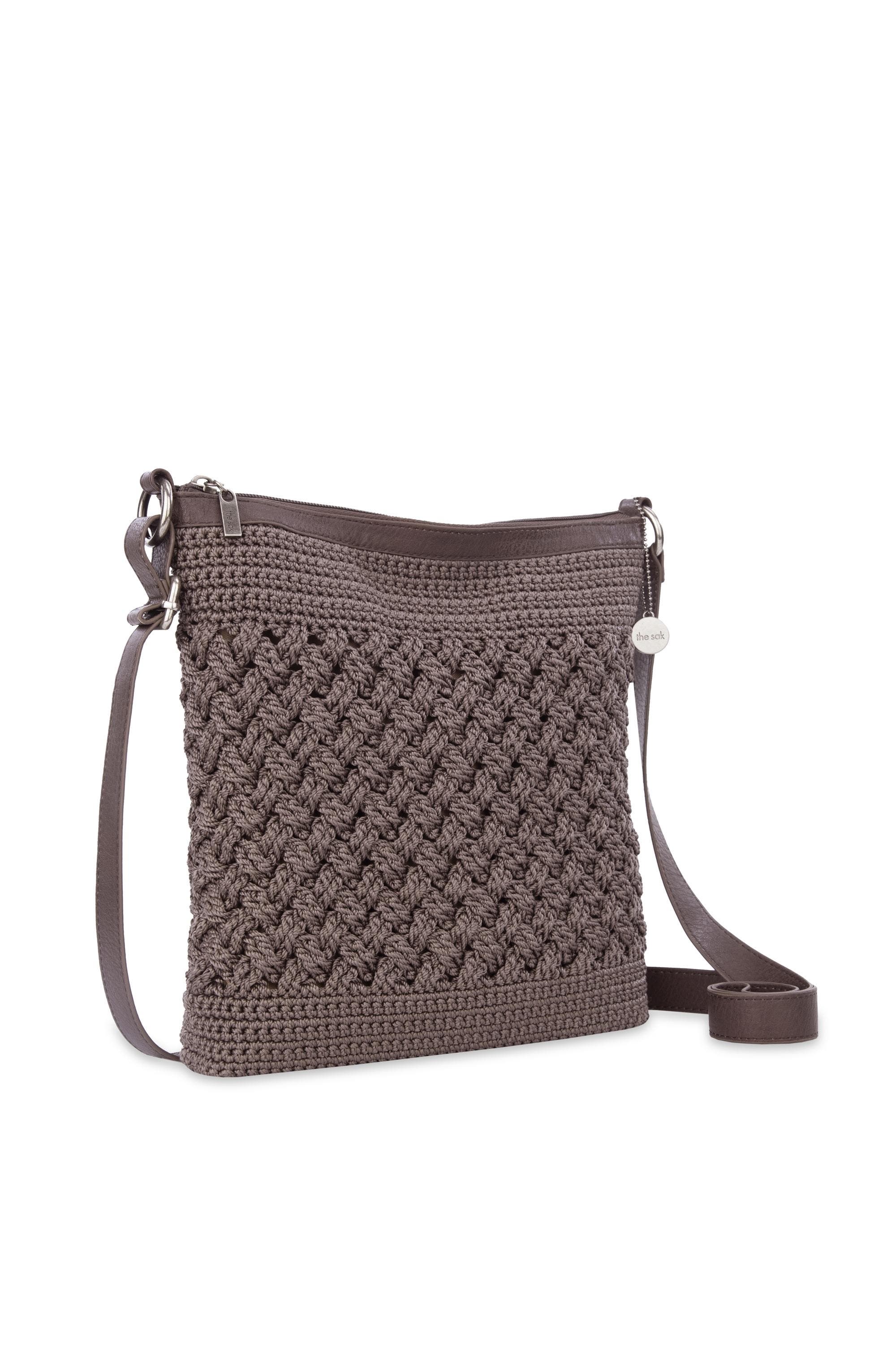 The Sak Lucia Crossbody Hand Crochet Bag, Alternate, color, Mushroom Cozy