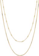 ARGENTO VIVO Set of 2 Layered Slinky Chain Necklaces