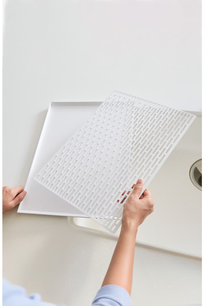 Dish Drainer Tray, Alternate, color, WHITE