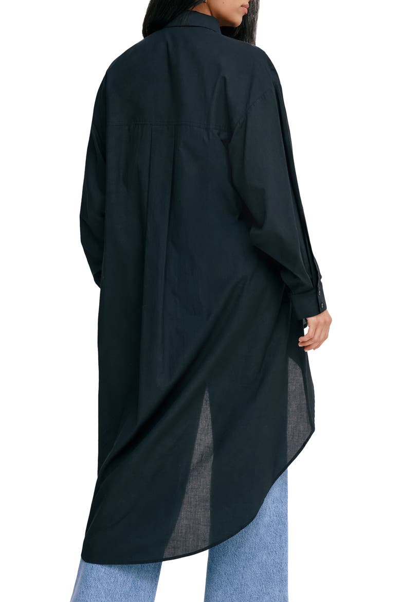 Patchin High/Low Tunic, Alternate, color, BLACK