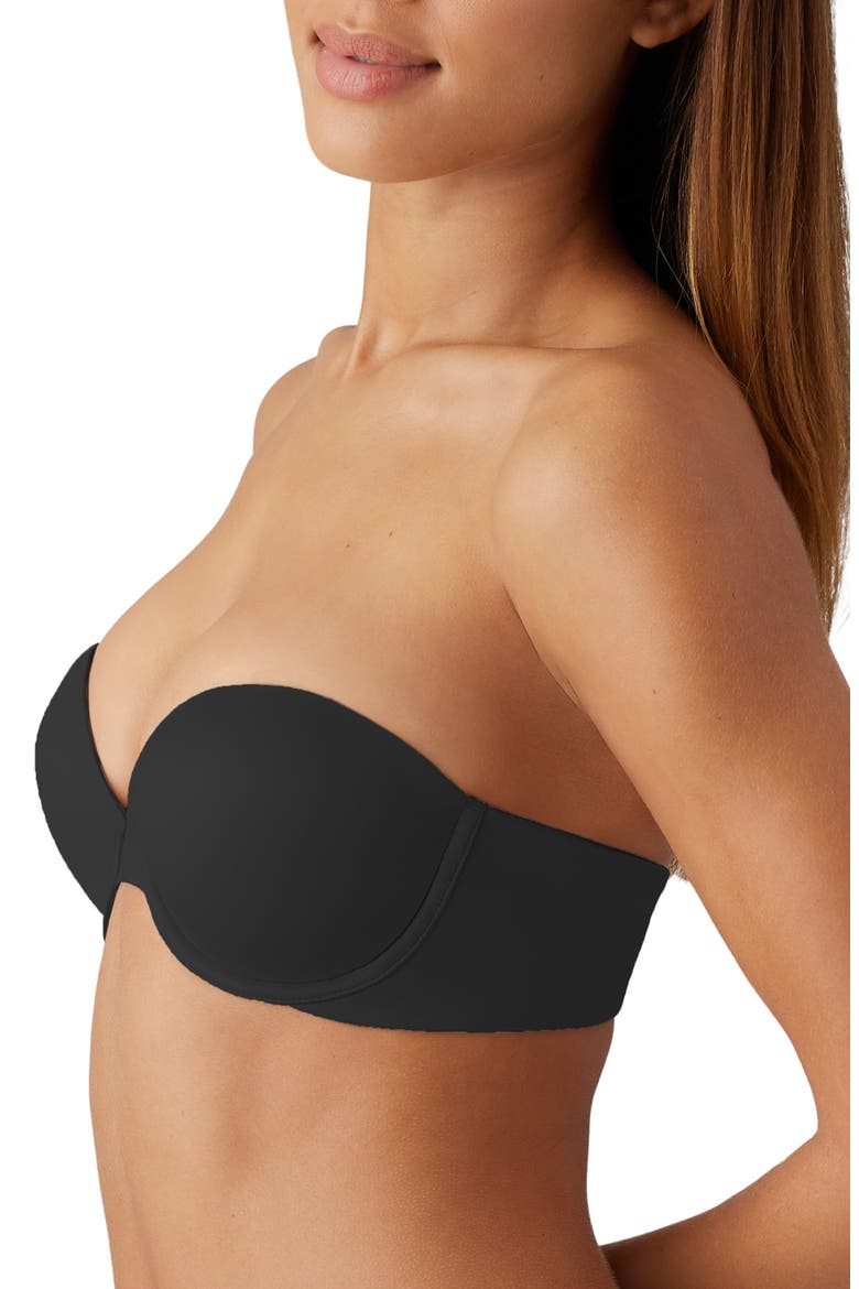 Future Foundation Underwire Strapless Push-Up Bra, Alternate, color, NIGHT
