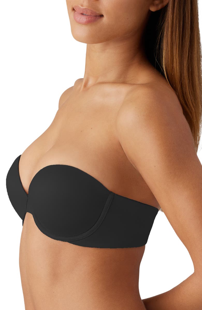 b.tempt'd by Wacoal Future Foundation Underwire Strapless Push-Up Bra, Alternate, color, Night