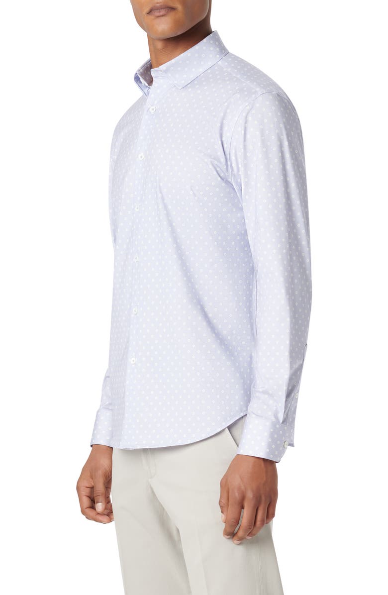 Bugatchi Jules OoohCotton<sup>®</sup> Dot Print Button-Up Shirt, Alternate, color,