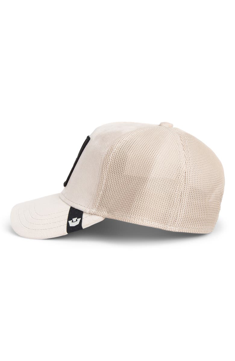 Goorin Bros. Doberman Patch Velour Adjustable Trucker Hat, Alternate, color, Biscuit