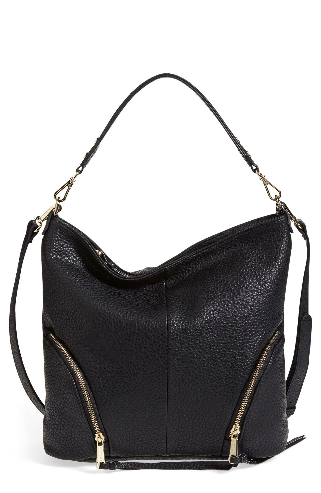 POVERTY FLATS by rian 'Round Zip' Hobo Bag, Main, color, 