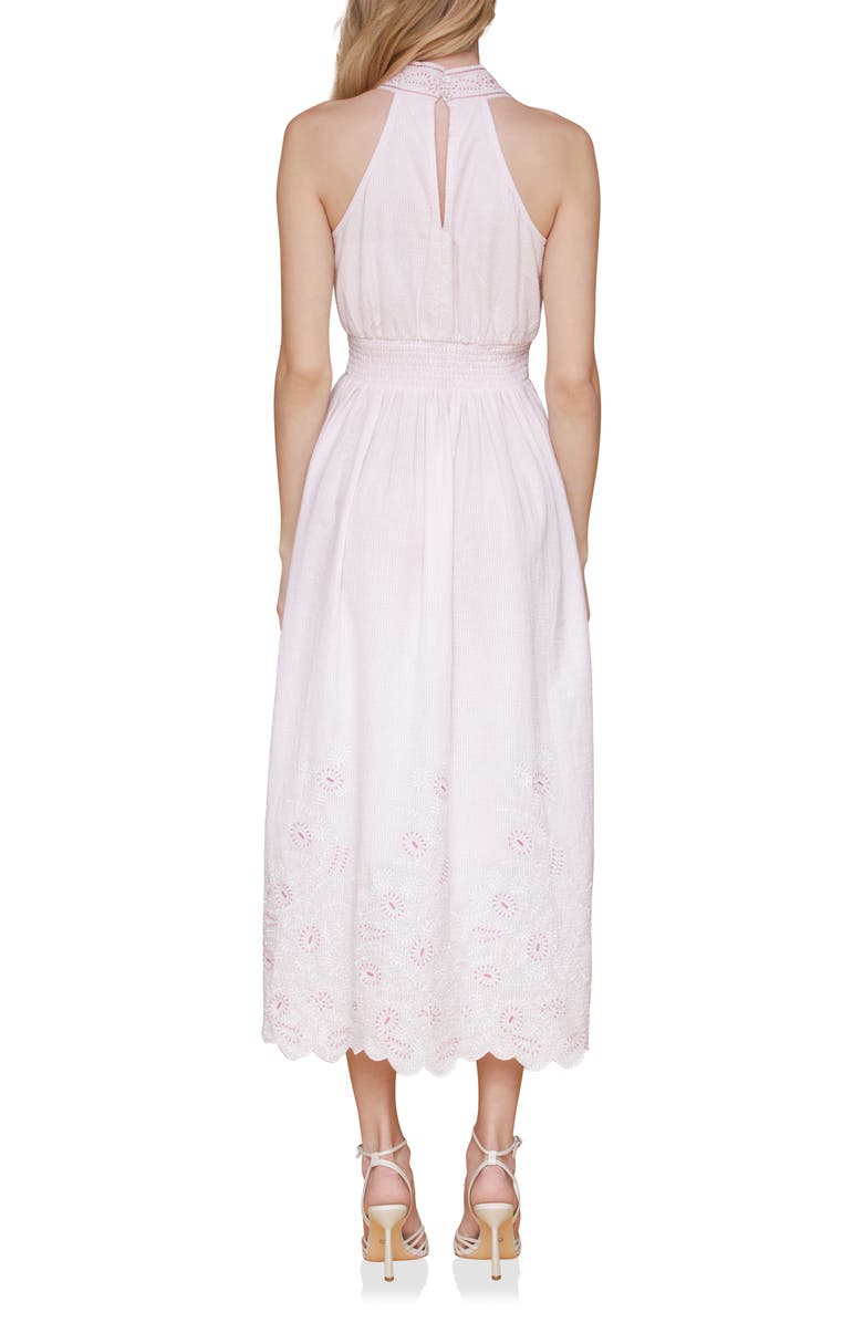 Avec Les Filles Embroidered Cotton Maxi Dress, Alternate, color, Barely Pink