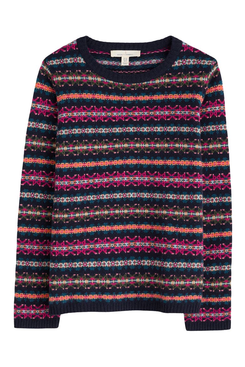 Percella Cove Fair Isle Merino Wool Blend Sweater, Alternate, color, PALACE COVE MARITIME MULTI