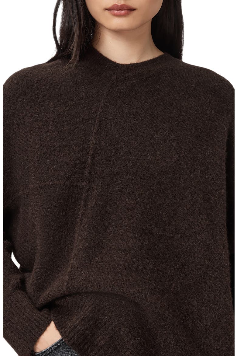 Lock Merino Wool Blend Sweater, Alternate, color, OXBLOOD RED