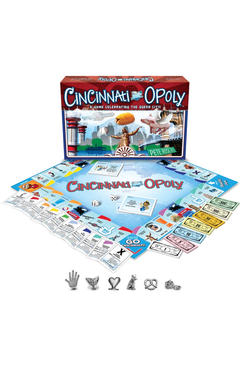 Cincinnatiopoly Monopoly Board Game, Main, color, Multicolored