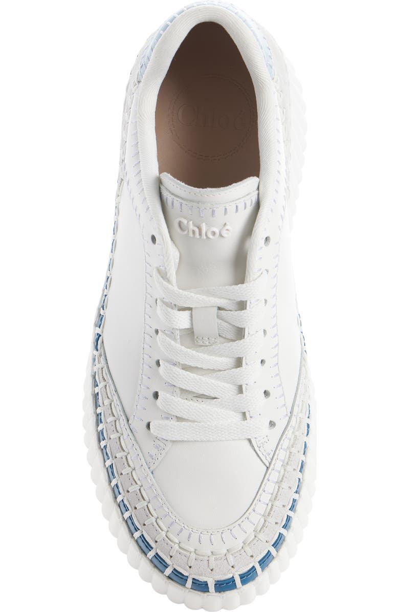 Chloé Nama Platform Sneaker, Alternate, color, Blue/ White