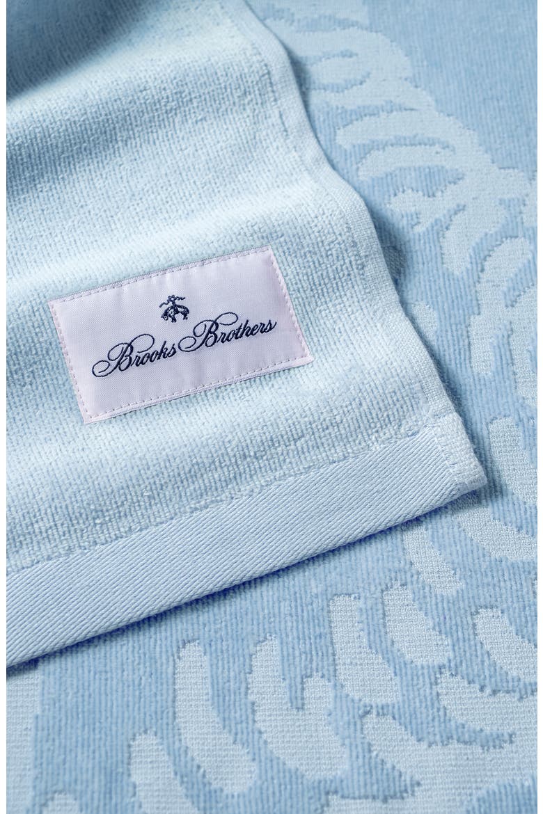 Cotton Jacquard Beach Towel, Alternate, color, BLUE