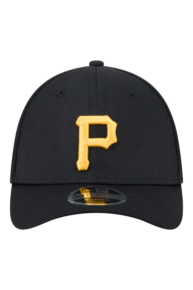 Men's New Era Black Pittsburgh Pirates Dash 39THIRTY Flex Hat, Alternate, color, Black