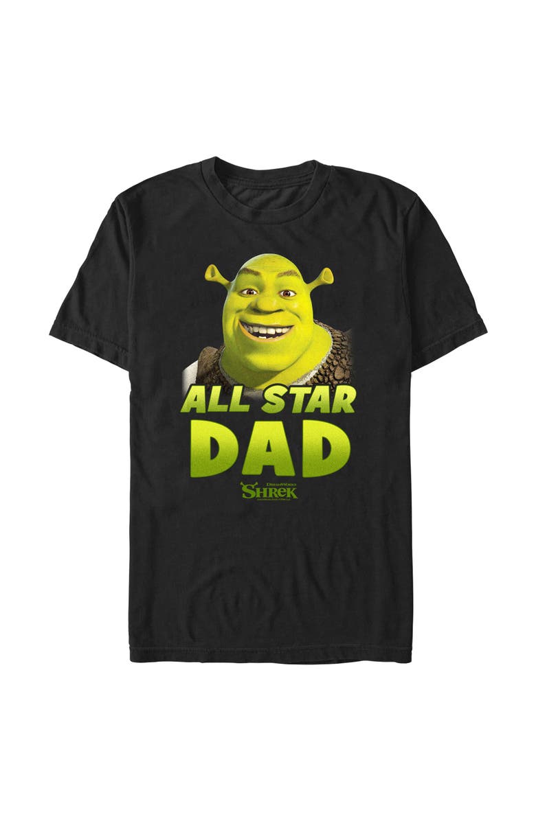 Shrek Men's Shrek All Star Dad Graphic T-Shirt, Main, color, Black