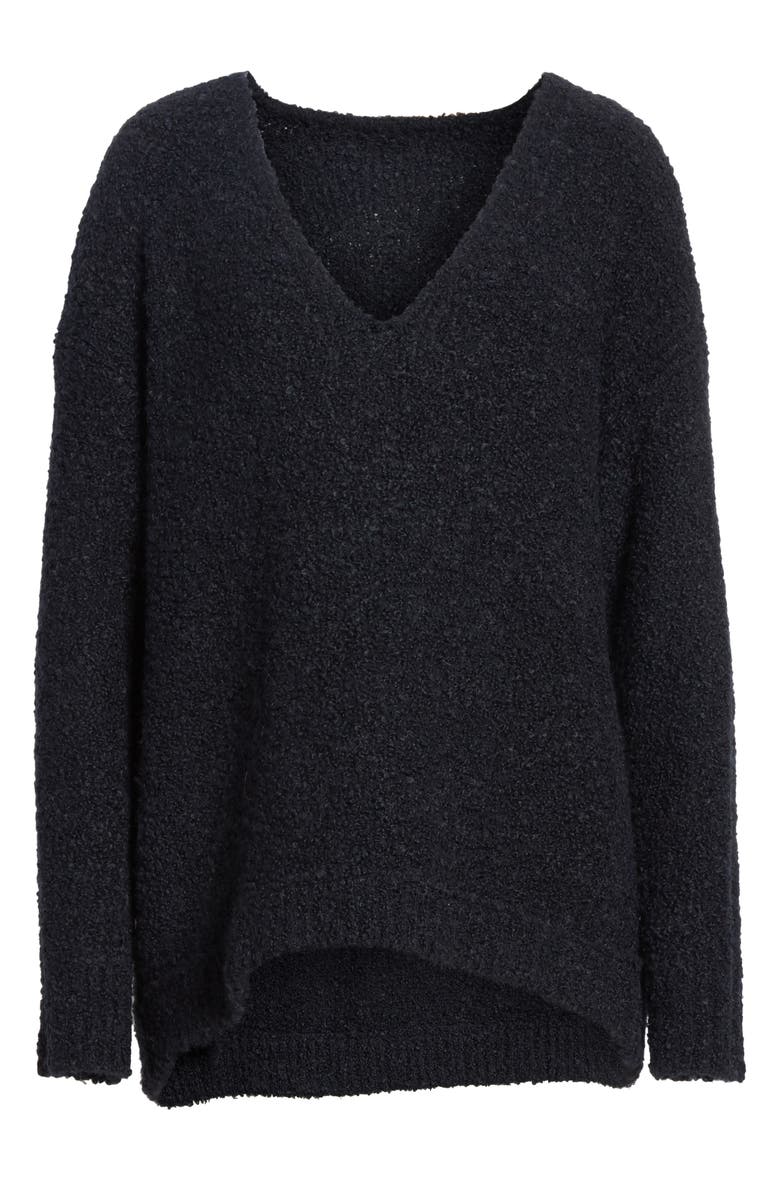 Free People Lofty V-Neck Sweater, Alternate, color,