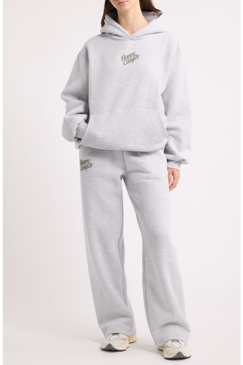 Puff Series Wide Leg Sweatpants, Alternate, color, HEATHER GRAY