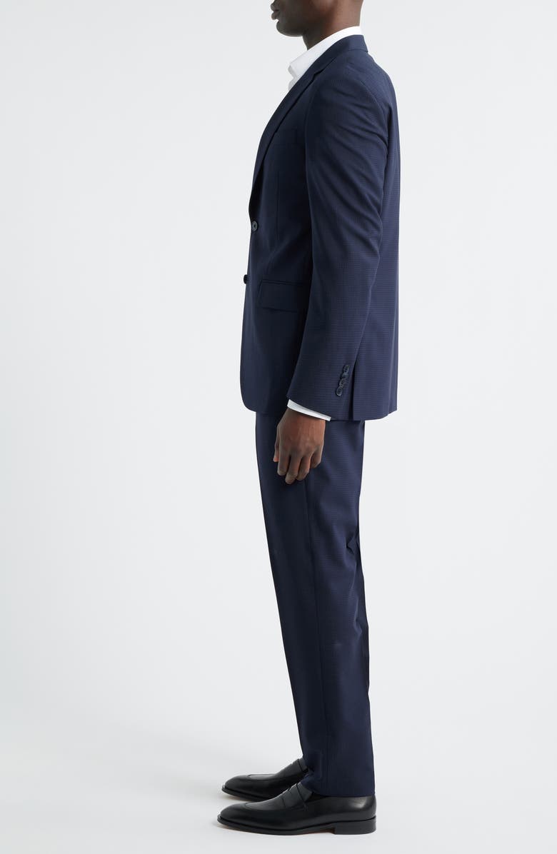 Peter Millar Flynn Classic Fit Navy Microcheck Wool Suit, Alternate, color, Navy