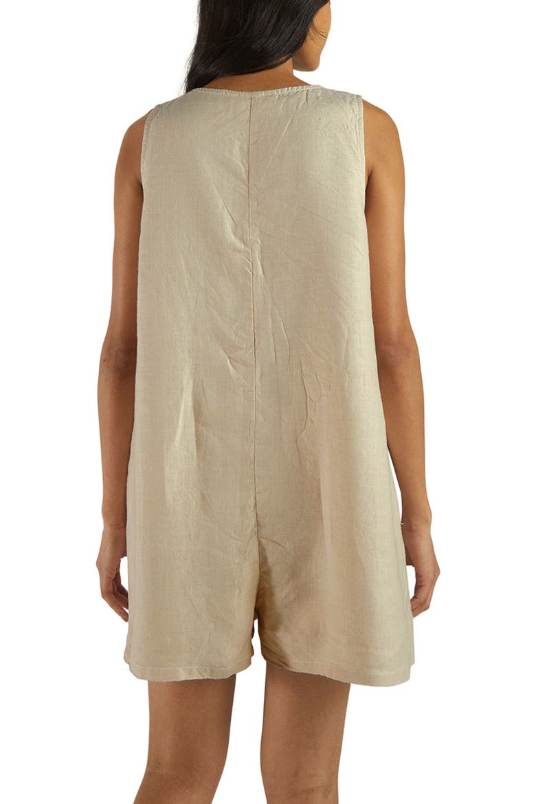 Romp and Play Romper, Alternate, color, Neutral Beige