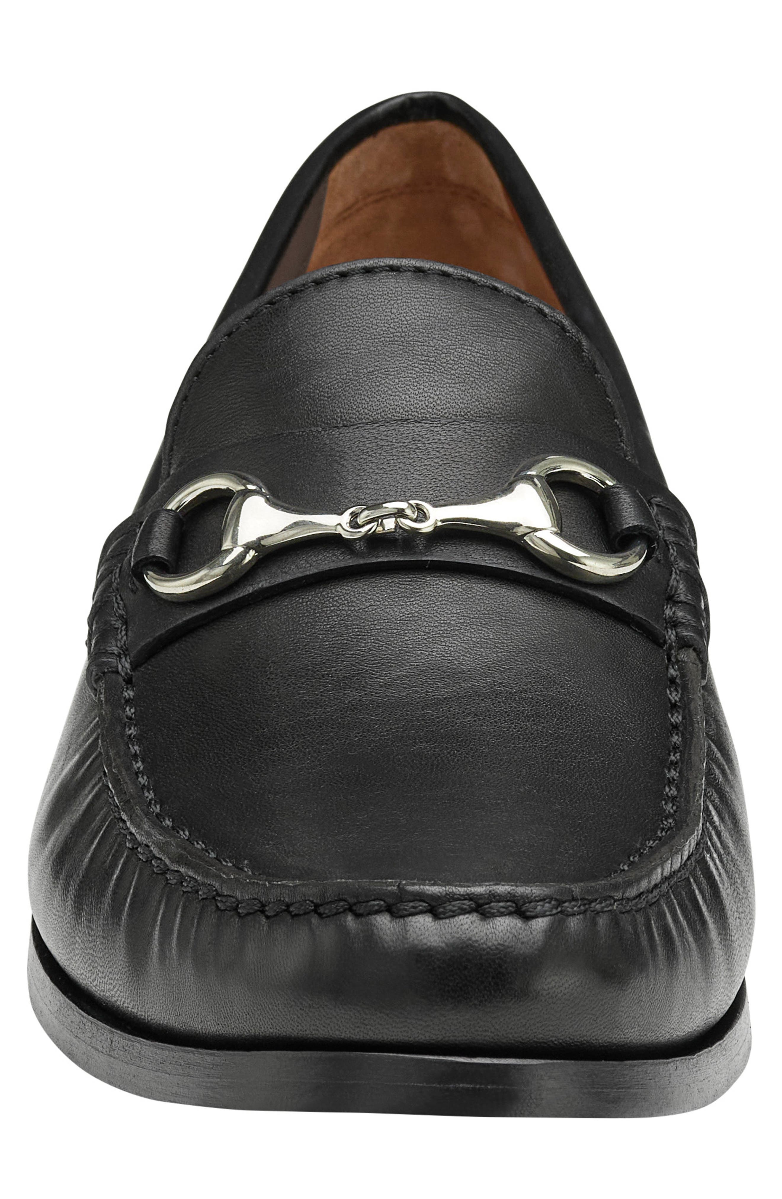 Johnston 
Murphy Baldwin Bit Loafer, Alternate, color, Black Sheepskin