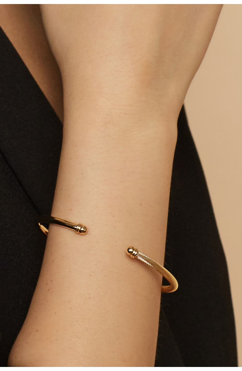 Oradina 14K Yellow Gold Red Carpet Cuff, Alternate, color, Yellow Gold